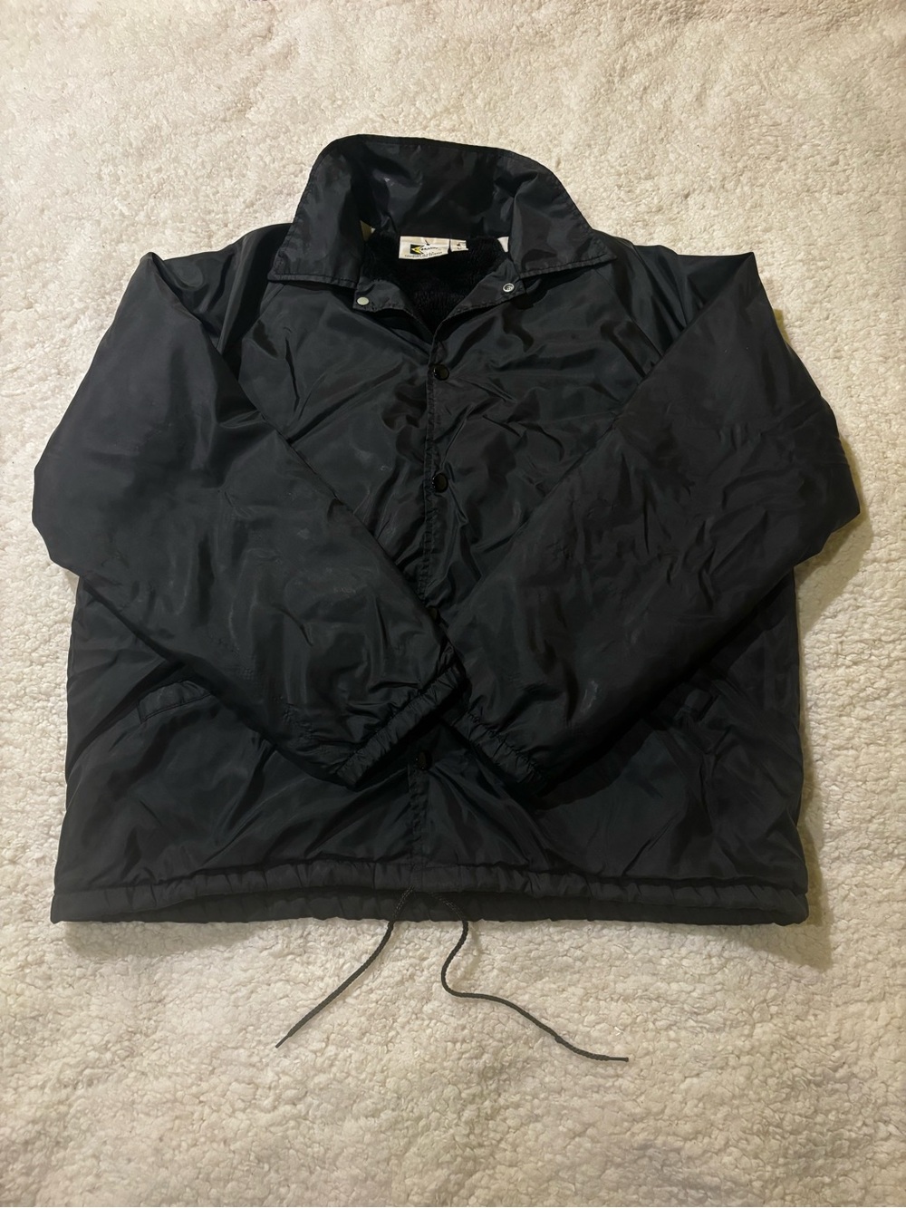 Kj Brand Black Windbreaker Coach Jacket1503